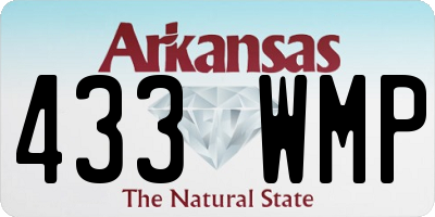AR license plate 433WMP