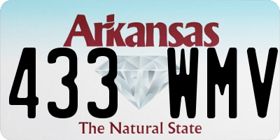 AR license plate 433WMV
