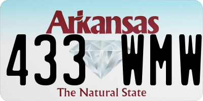 AR license plate 433WMW