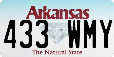 AR license plate 433WMY