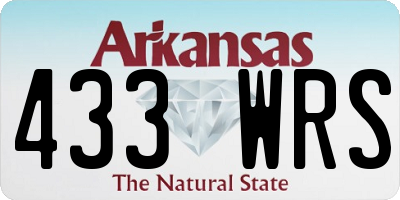 AR license plate 433WRS