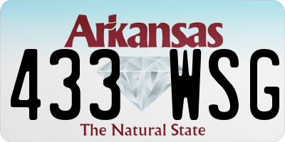 AR license plate 433WSG