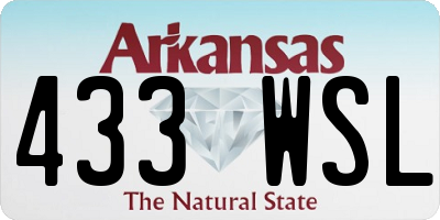 AR license plate 433WSL