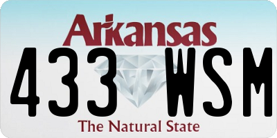 AR license plate 433WSM