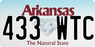 AR license plate 433WTC