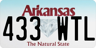 AR license plate 433WTL