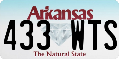 AR license plate 433WTS