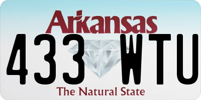 AR license plate 433WTU