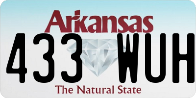AR license plate 433WUH