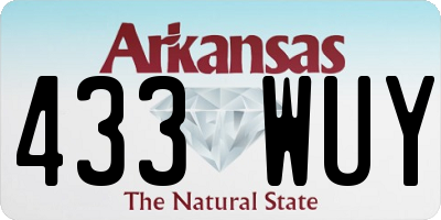 AR license plate 433WUY