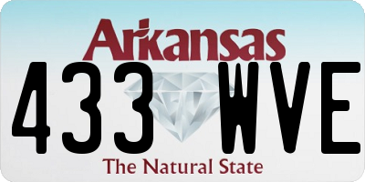 AR license plate 433WVE