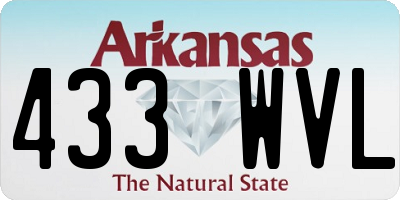 AR license plate 433WVL