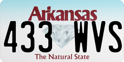 AR license plate 433WVS