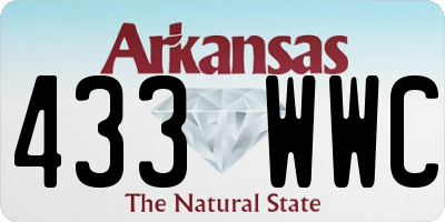 AR license plate 433WWC