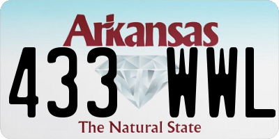 AR license plate 433WWL