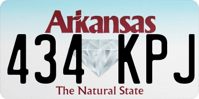 AR license plate 434KPJ