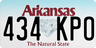 AR license plate 434KPO