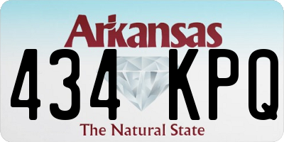 AR license plate 434KPQ