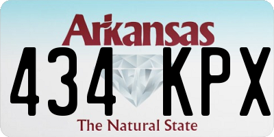 AR license plate 434KPX