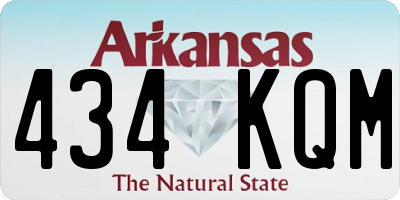 AR license plate 434KQM