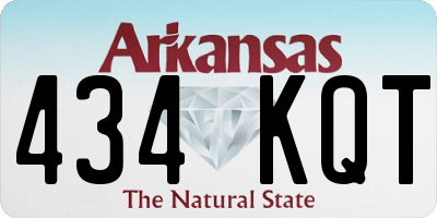AR license plate 434KQT
