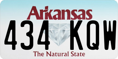 AR license plate 434KQW