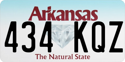 AR license plate 434KQZ