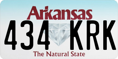 AR license plate 434KRK