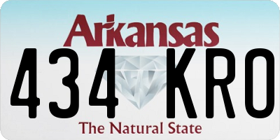 AR license plate 434KRO