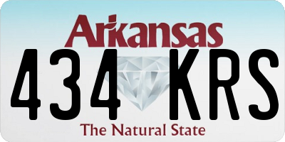 AR license plate 434KRS