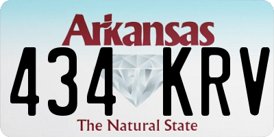 AR license plate 434KRV
