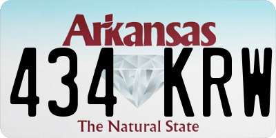 AR license plate 434KRW