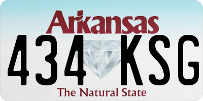AR license plate 434KSG