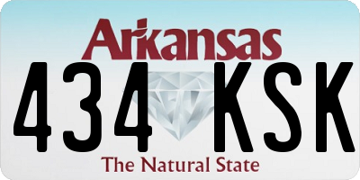 AR license plate 434KSK