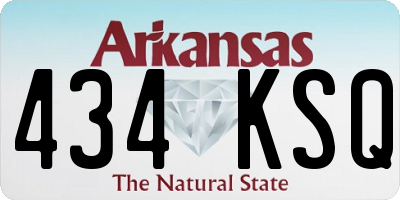 AR license plate 434KSQ