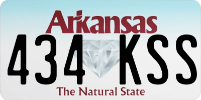 AR license plate 434KSS