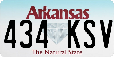 AR license plate 434KSV