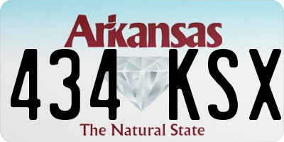 AR license plate 434KSX