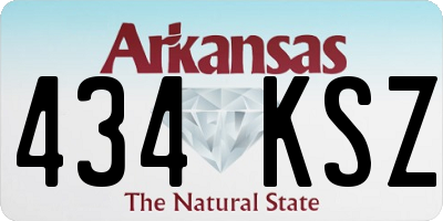 AR license plate 434KSZ