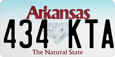 AR license plate 434KTA