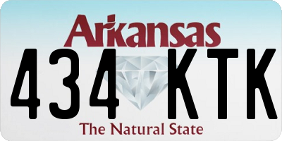 AR license plate 434KTK