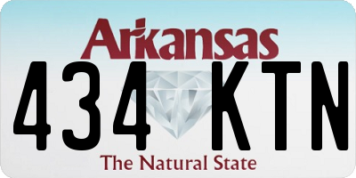 AR license plate 434KTN
