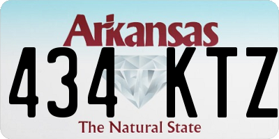 AR license plate 434KTZ