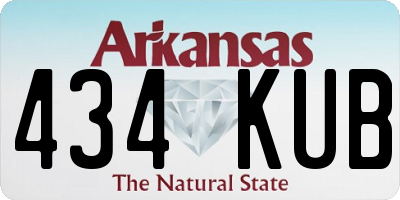 AR license plate 434KUB