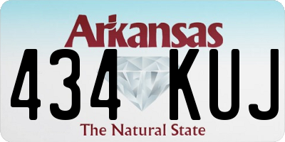 AR license plate 434KUJ