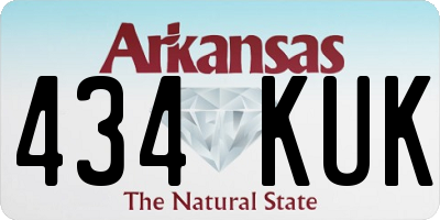 AR license plate 434KUK