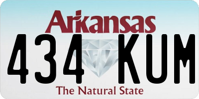 AR license plate 434KUM
