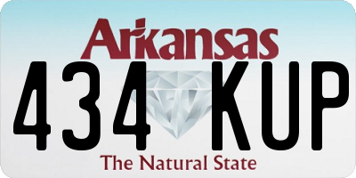 AR license plate 434KUP