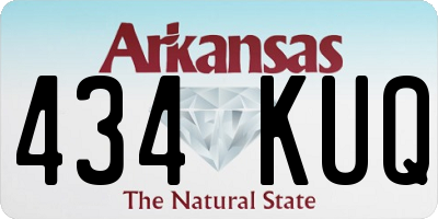 AR license plate 434KUQ