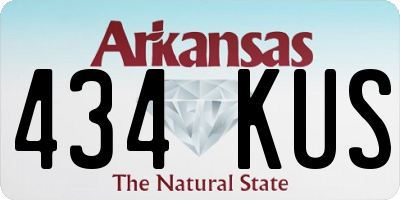 AR license plate 434KUS